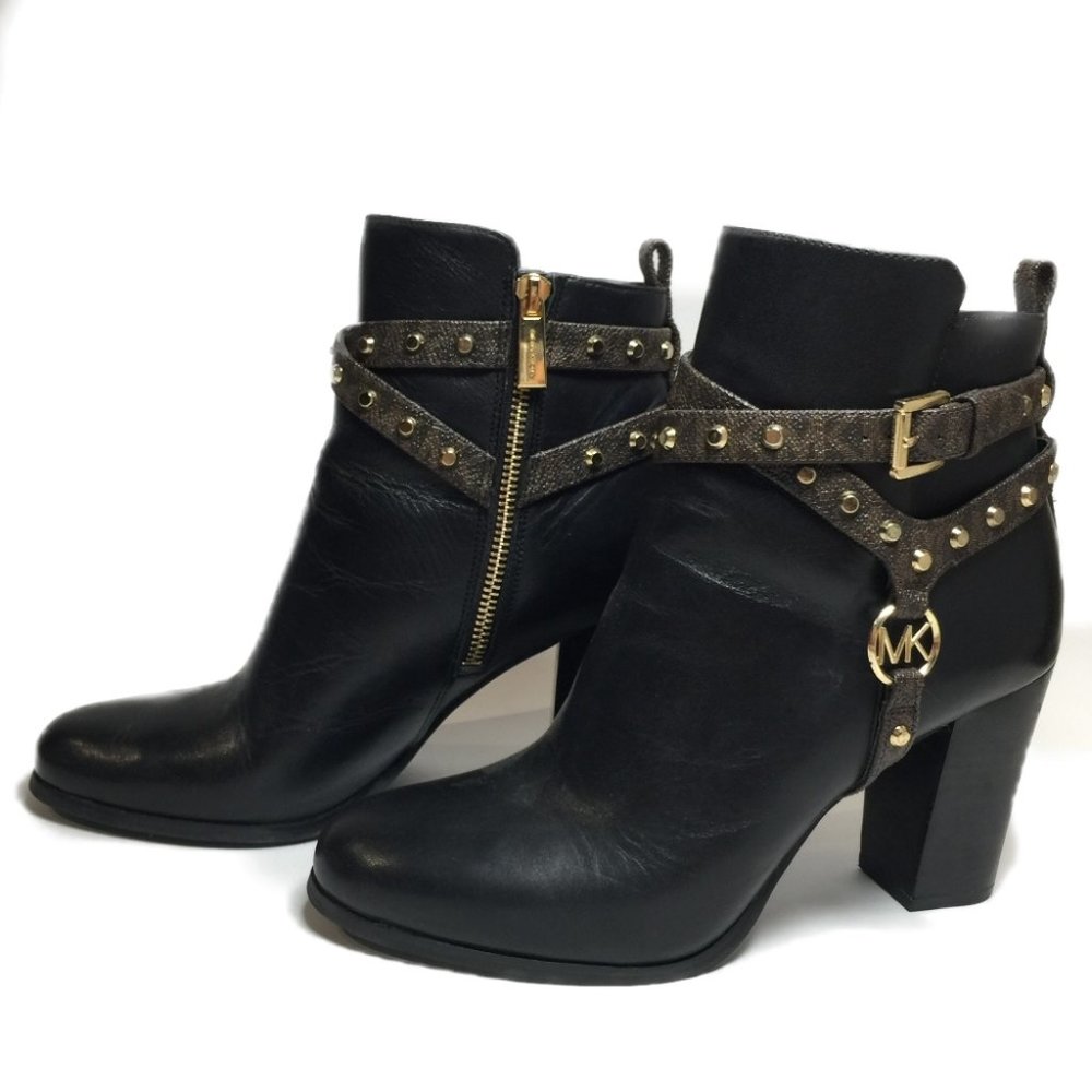 NWOB MICHAEL KORS black leather ankle boots | 8
